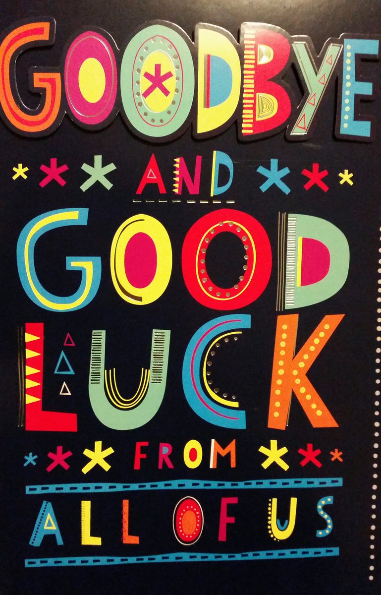 Thank you to the wonderful families at Ivy for my card and gifts. Very generous - making me feel very emotional! 😢 💟 Miss R