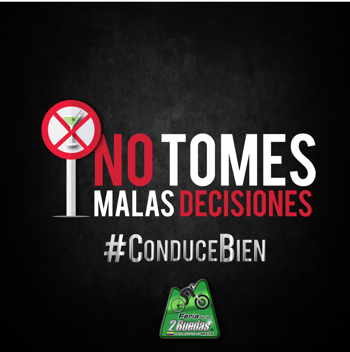 feria2ruedas's tweet photo. En estas festividades navideñas que todo sea felicidad, por eso no tomes licor si vas a conducir. #ConduceBien https://t.co/F4WBNKcpMA
