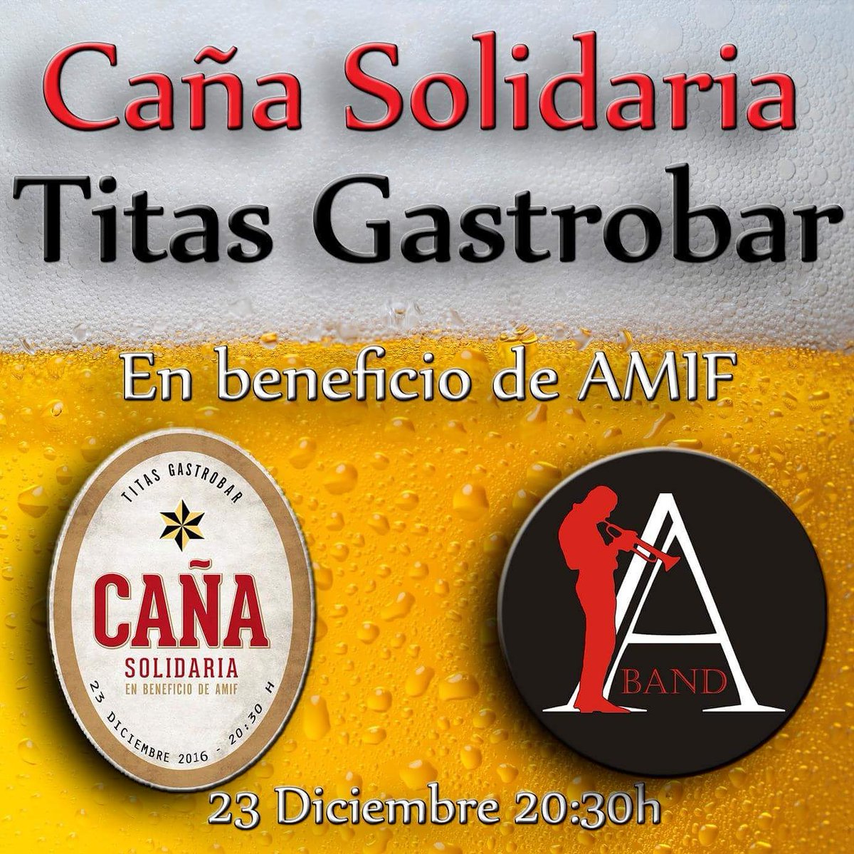 Próximo 23 de Diciembre #cañasolidaria #titasgastrobar #momentosacustic