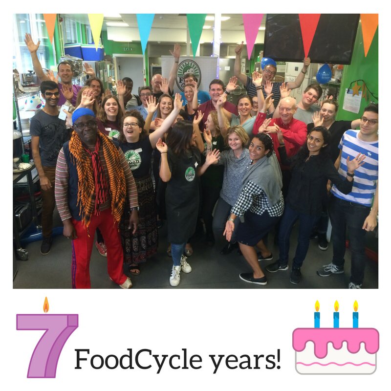 foodcycle's tweet photo. On the 7th day of Christmas, we celebrated our 7th birthday!! 🍰🍰🍰🍰🍰🍰🍰 #12daysofFoodCycle https://t.co/vi0rNqsCWz