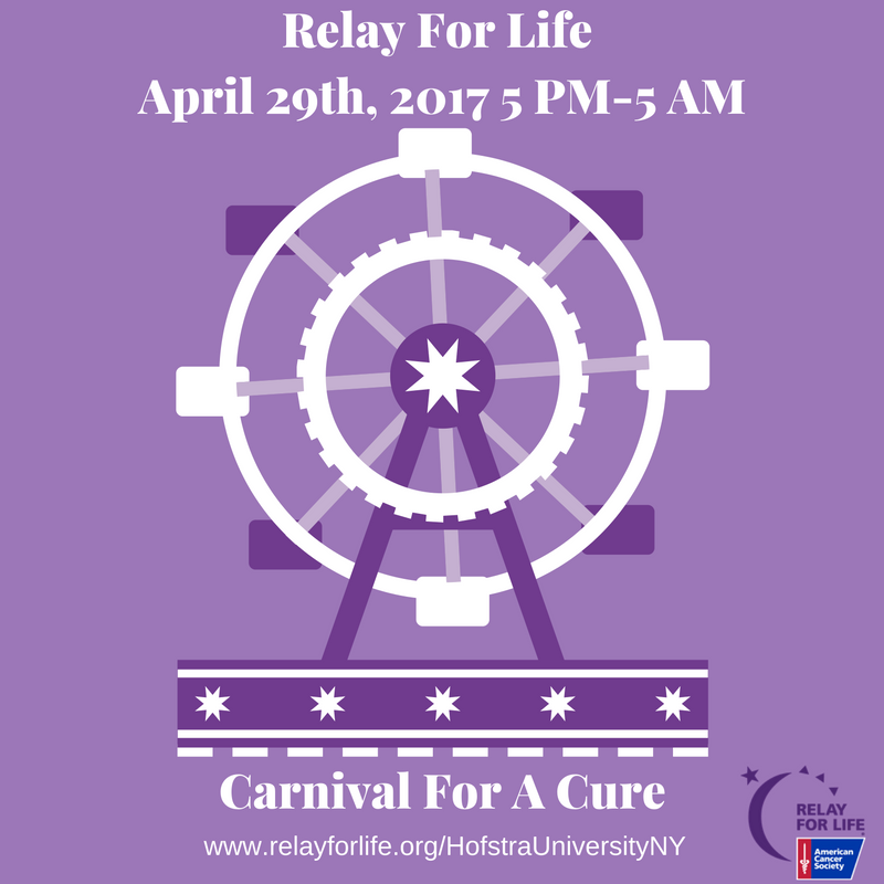 IMPORTANT: Please be advised that Relay For Life will now be held on Saturday, April 29th from 5PM-5AM. #HUCarnivalForACure