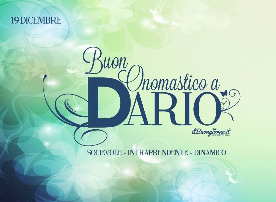 Tanti auguri a tutti i #Dario
#SanDario #19dicembre
#BuonOnomastico