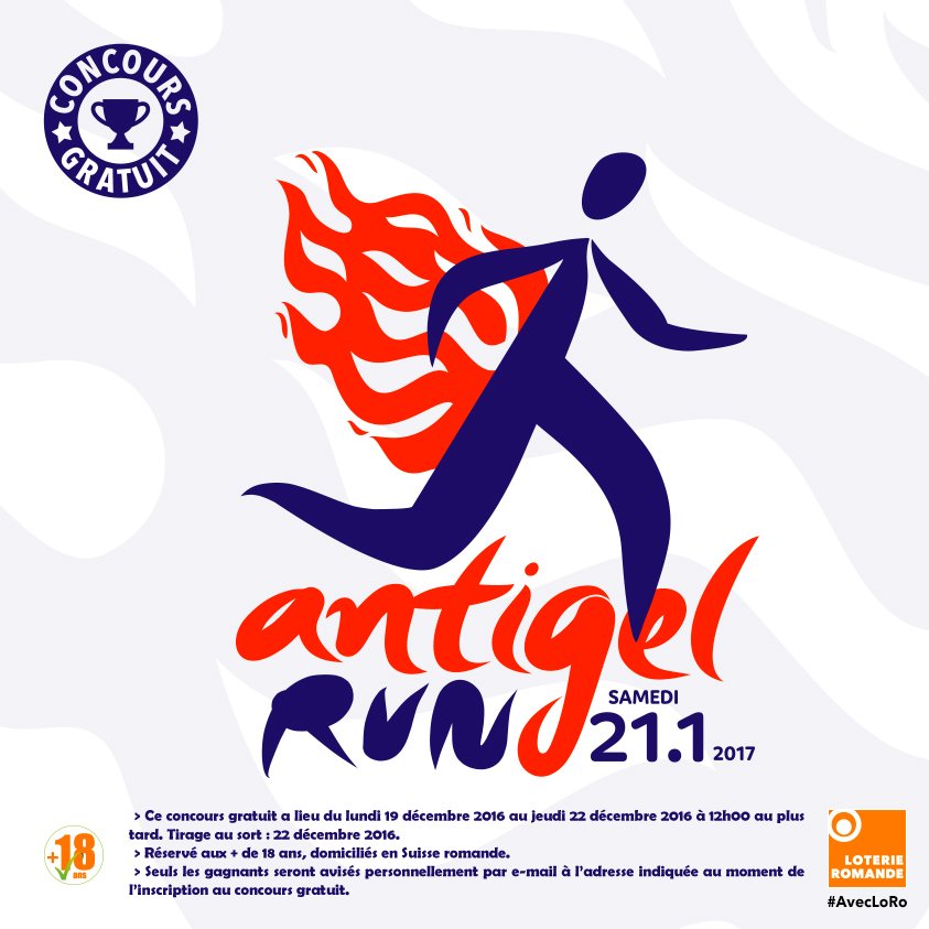 LoterieRomande's tweet photo. #CONCOURS #AvecLoRo Gagnez des inscriptions pour la course des lumières organisée par @antigelfestival le 21.01.17 ► https://t.co/XN3oxowj2r https://t.co/ebATtpMbQp