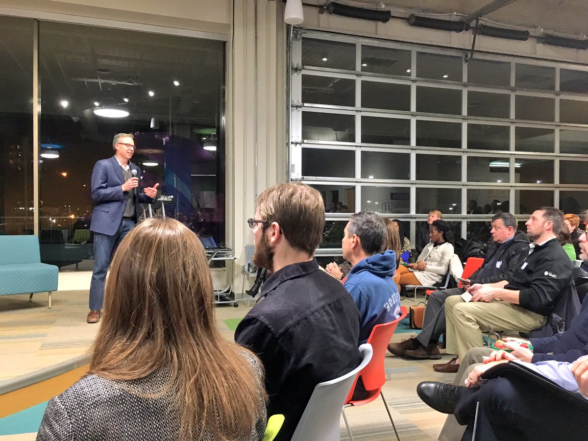 Ascenderpgh's tweet photo. Nothing says Pittsburgh #innovation like #Robotics &amp; #Healthcare, featuring Craig @BlueBeltTech + Kraig @aesynt at @iwpgh, on recent exits https://t.co/0vi9uhexXG