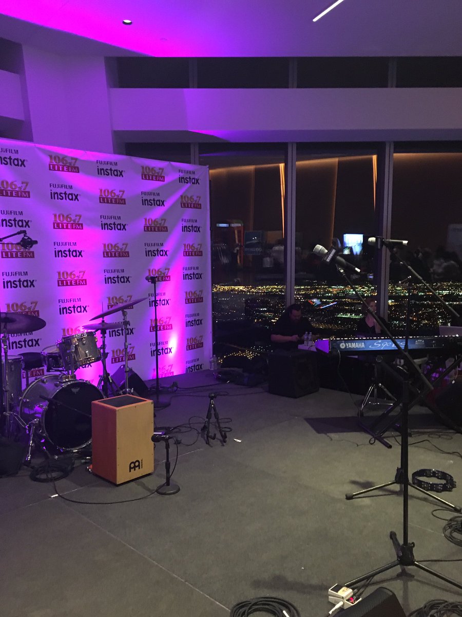 So excited to jam with <a href="/lizchanmusic/">Elizabeth Chan</a> and <a href="/chuckpmusic/">Chuck Palmer</a> at One World Observatory for Iheart radio !!!