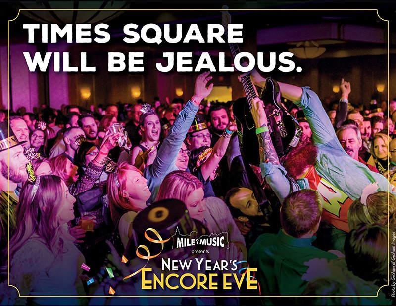Ring in 2017 with some of Mile of Music's favorite acts! Don't miss New Year's Encore Eve - TICKETS ON SALE NOW! conta.cc/2egaEiJ