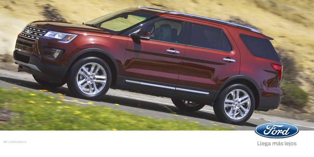 fordvenezuela's tweet photo. La tecnología que domina cualquier terreno está al alcance de tu mano con nuestra #FordExplorerLimited. Búscala en nuestros concesionarios. https://t.co/FDVW3QXm7f