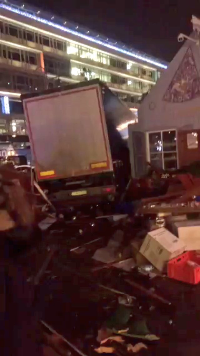 Muslim runs truck into crowded Christmas market in Berlin