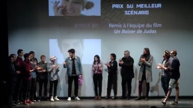 CITIZENCANNES's tweet photo. #Palmares #TESFestival SHORT DU MEILLEUR SCENARIO pour "UN BAISER DE JUDAS" https://t.co/Q3Z6v6zta3