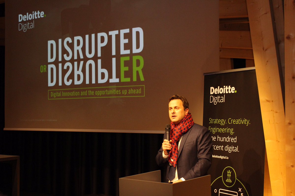 Xavier_Bettel's tweet photo. #DeloitteDigiLU: Digital transformation is also about rethinking policy making to implement legislation and policy changes @DigiLetzebuerg https://t.co/cMJJoWYZFx
