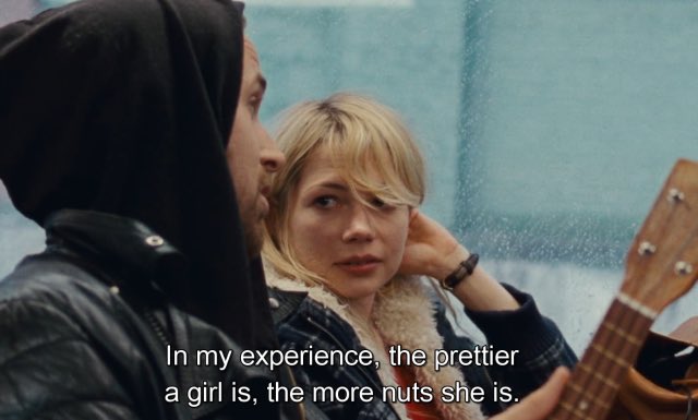MovQu's tweet photo. حسب خبرتي ، كلّما كانت المرأة أكثر جمالاً تكون أكثر جنونًا.

- فيلم Blue Valentine https://t.co/DxYOlxt2O1