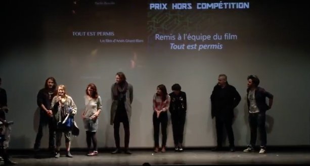 CITIZENCANNES's tweet photo. #Palmares #TESFestival SHORT DU FILM HORS COMPETITION pour l'équipe de "TOUT EST PERMIS" https://t.co/NeawrDeV6M