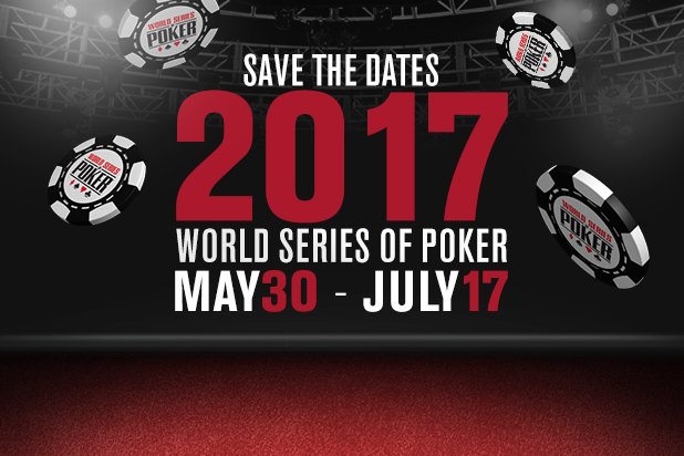 WSOP - World Series of Poker (@wsop) on Twitter photo 2017 WSOP dates announced, details: wsop.com/n/6xy
May 30-July 17, 2017 <a href="/RioVegas/">Rio Hotel & Casino Las Vegas</a> 2017 WSOP dates announced, details: wsop.com/n/6xy
May 30-July 17, 2017 <a href="/RioVegas/">Rio Hotel & Casino Las Vegas</a>