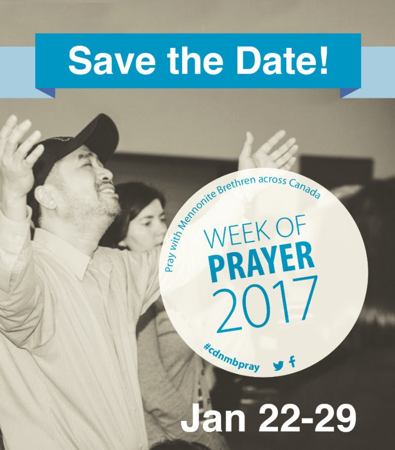 XavierLaw's tweet photo. Save the date &amp; #Pray together -
Pls #Download: 2017 Week of #Prayer guide (January 22-29)!
#CdnMBpray #CCMBC #MBCCA
https://t.co/M3OLYlX4qM https://t.co/spd8JYjdZ1