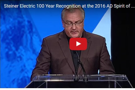SteinerElectric's tweet photo. Steiner 100 Year Anniversary Honored at 2016 AD Spirit of Independence Awards https://t.co/poFSNCmyYh https://t.co/l1ZO261OsU