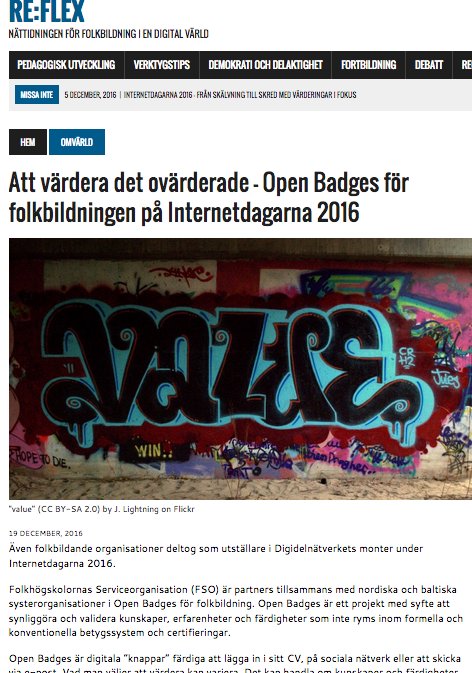 kerstinnamuth's tweet photo. Att värdera det ovärderade – #OpenBadges för #folkbildningen på #ind16 #folkflex https://t.co/tOwBaPP86V https://t.co/bgO7wmkRuY