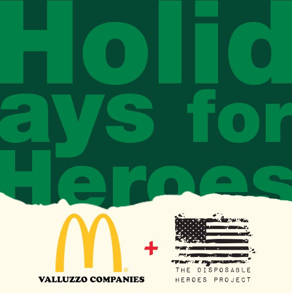 ValluzzoCo's tweet photo. Today is the last day to donate for #HolidaysForHeroes. Visit https://t.co/TrnlMSav9R for more information. https://t.co/uqmCjoEVAA