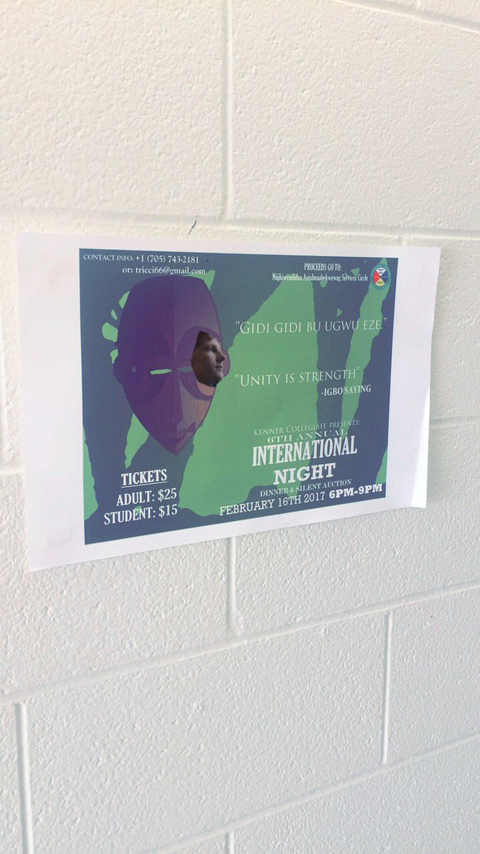 IntNight's tweet image. Posters are up for International Night! Spot the picture of William to be entered in a draw to win ONE free ticket for the event !