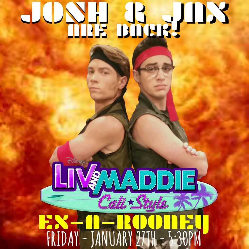 Scatter's tweet photo. On the fourth week of #LAMuary, #LivAndMaddieCaliStyle brings to you - #ExARooney. FRIDAY, JANUARY 27TH at 5:30PM. #Mosh ? #JVHB #JaxAttack https://t.co/Tf9Y81TQoV