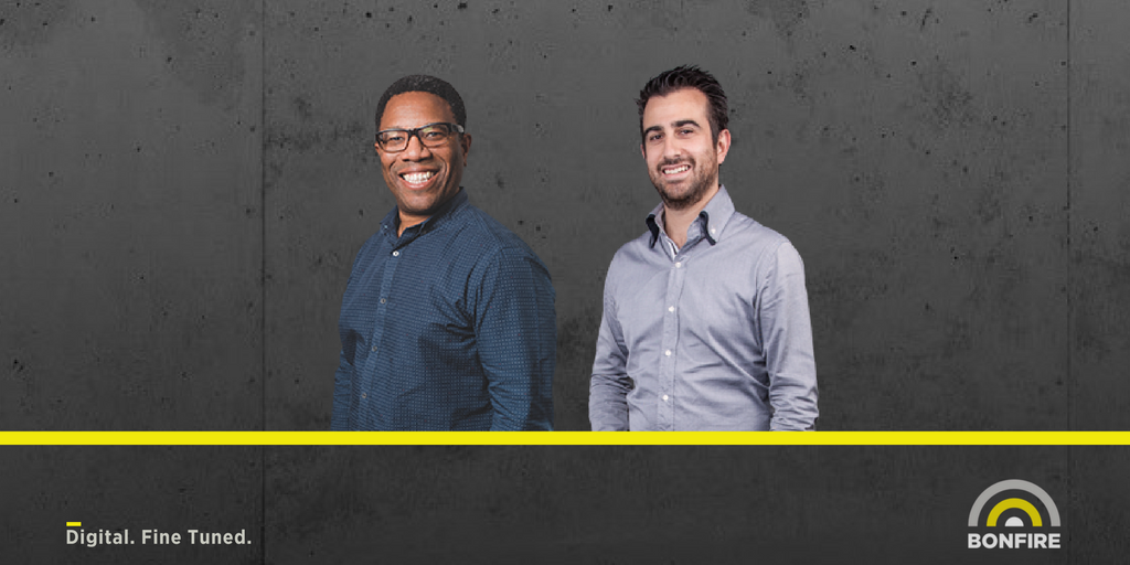 Bonfire_Digital's tweet photo. Congrats to Elton & George on their work anniversaries this month. George has been with Bonfire for 13 years! #WeLoveOurTeam #BonfireRocks https://t.co/iseeWTo5ds