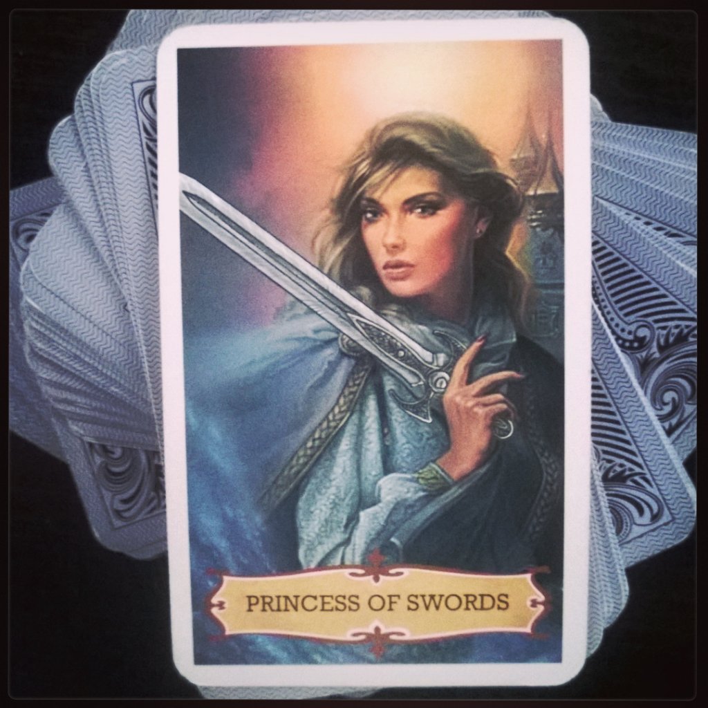 DelHarstad's tweet photo. Be ready watch closely. Act appropriately for the situation at hand. #princessofswords #dailytarot #mondaymotivation https://t.co/66Edg20LDw