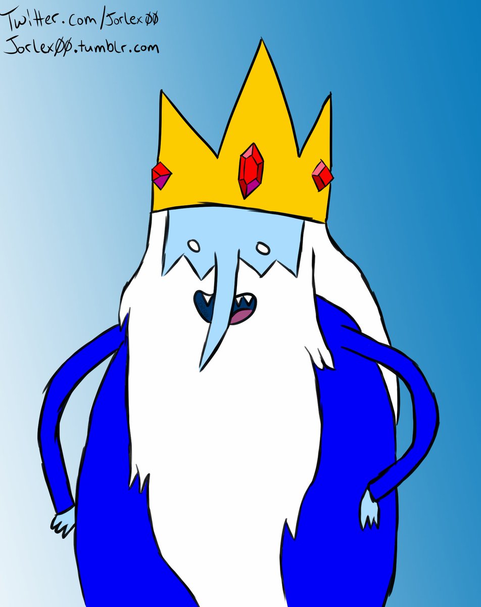 Nekomata_Maddie's tweet photo. What's this!? Two posts in one day, yep! Here's day #6 of #DrawWithFaebWeek Who better for a Winter Wizard, then the Ice King himself! https://t.co/1ksy0QfQzA