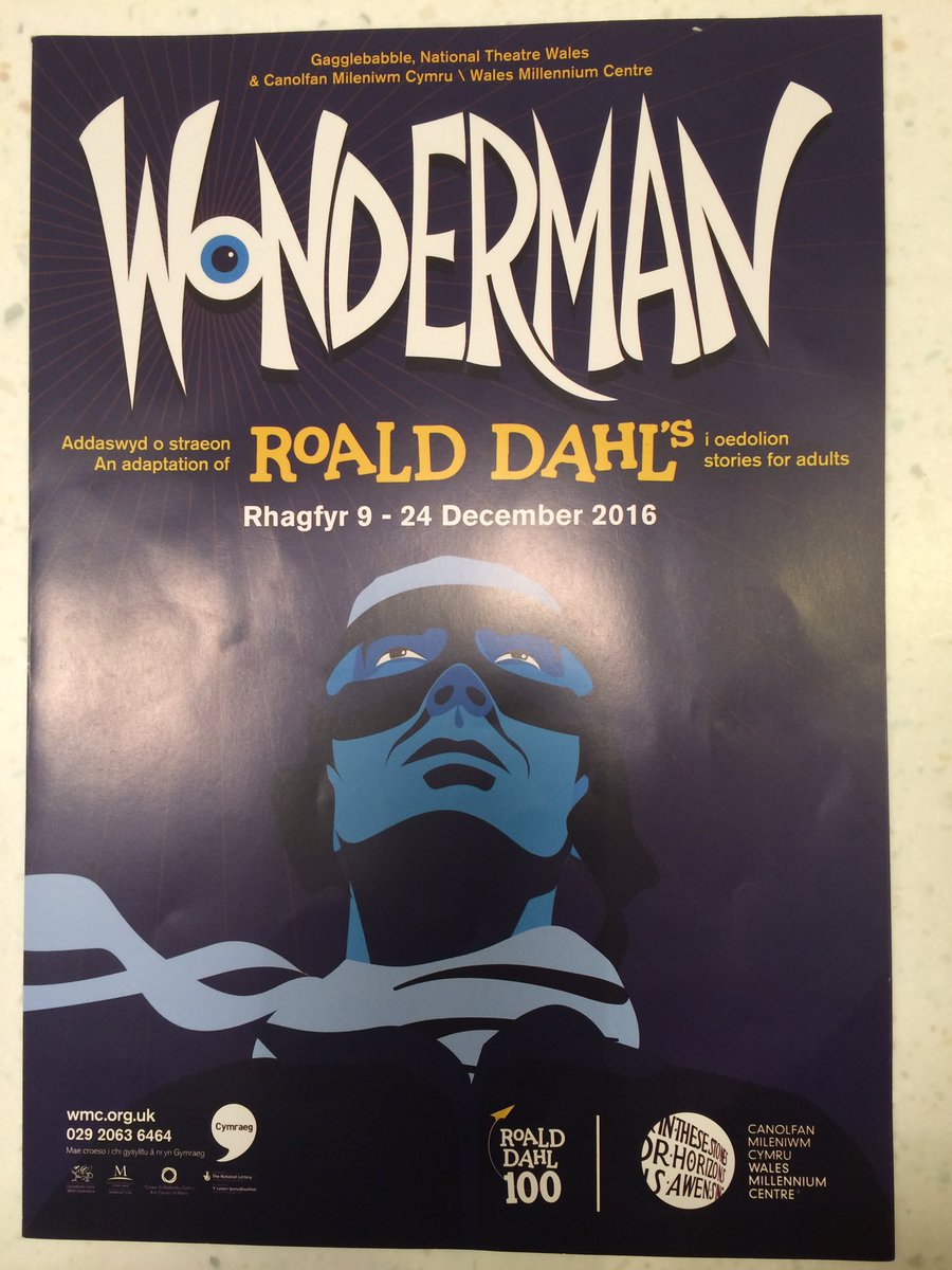 AngharadLlur's tweet photo. Blown away by #WondermanCDF by @gagglebabble1 @NTWtweets https://t.co/d6fvBHFPvU