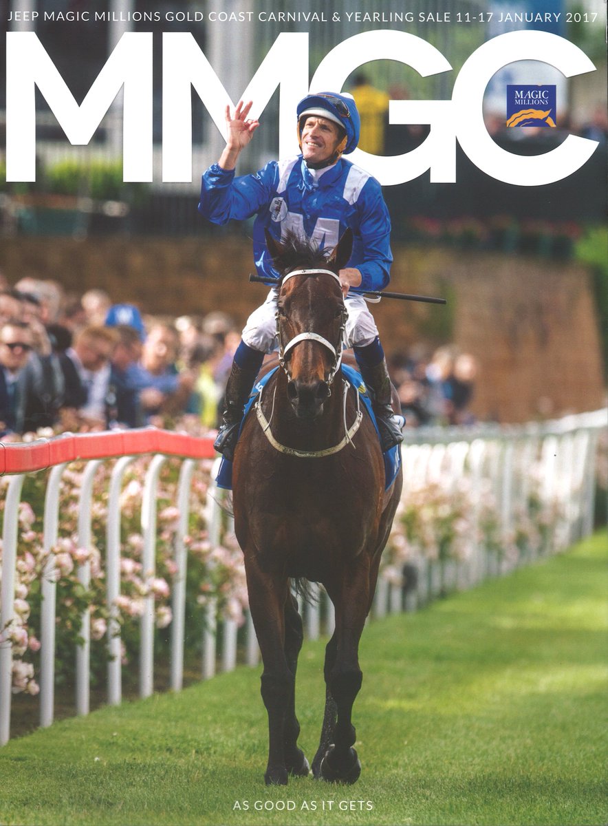 CoolmoreAus's tweet photo. Unbelievably proud to have our #RaisedAndGrazed &amp; MM graduate Winx adorning the cover of the @mmsnippets 2017 Magazine #TurfQueen https://t.co/rhAEnMxW1s
