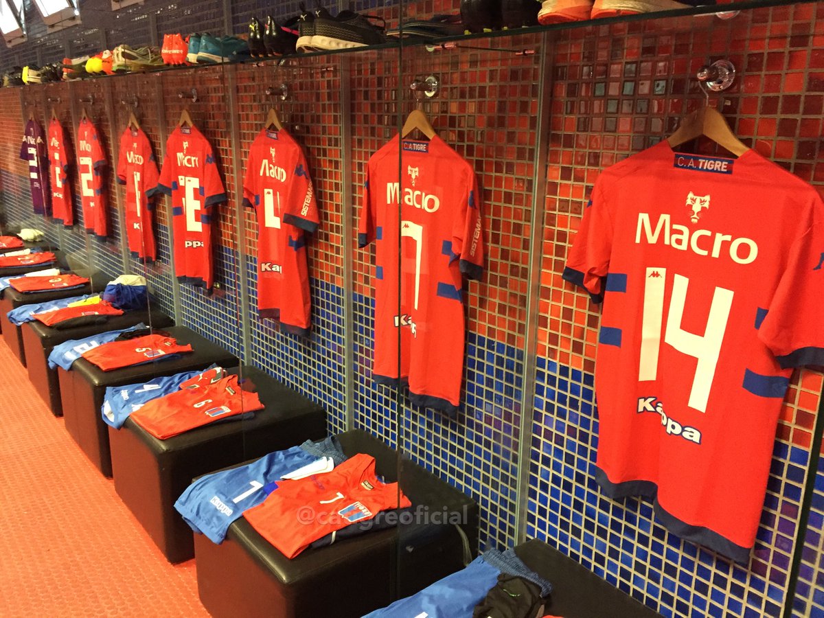 catigreoficial's tweet photo. #TIGRE El vestuario local del Dellagiovanna se prepara para recibir al Matador en el último partido del semestre vs At.Tucuman https://t.co/B1BhEiW8ch