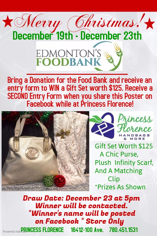 Pr_Florence's tweet photo. People face daily challenges, we would like to assist those less fortunate Edmontonians. WIN $125 Gift!
#yegfoodbank #YEGEvents
#yegnow #WIN https://t.co/QaPq3TcMos
