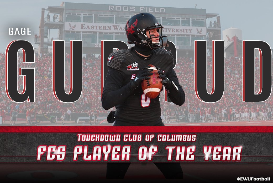 We're beyond proud of <a href="/Gagegubs/">Gage Gubrud</a> on being named the Touchdown Club of Columbus FCS Player of the Year! The award will be presented on Feb. 7!