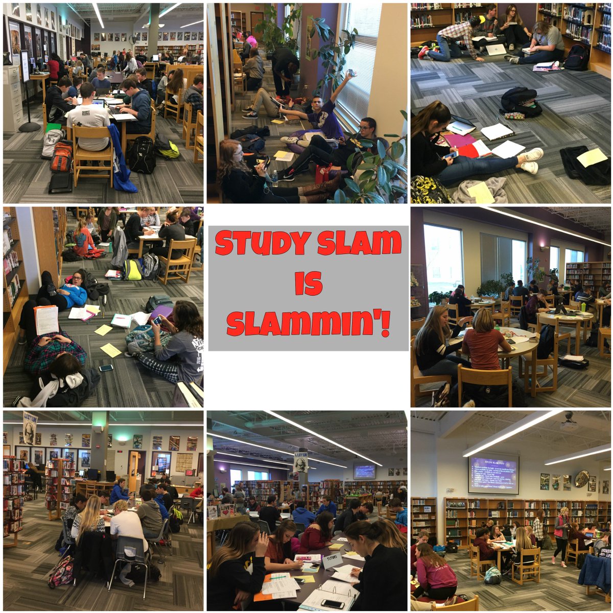 fzwestlibrary's tweet photo. Lots of work, studying, and fun happening in the library tonite! @ZumWestHigh @fzsdLibraries #studyslam via #BeFunky https://t.co/kliIKxxQRf