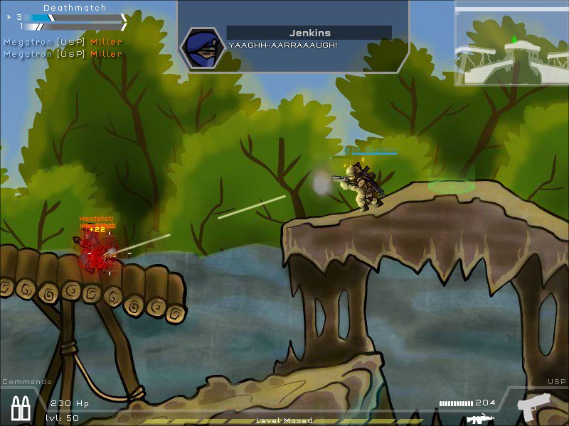 Gameplay Strike Force Heroes combat