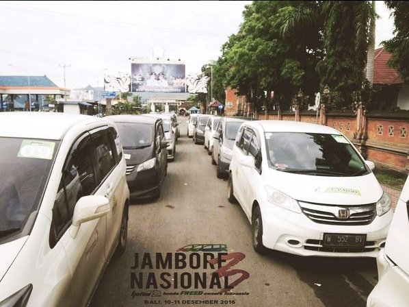 Para Peserta Acara Jambore Nasional HOFOS (Honda Freed Owners Indonesia) ke-3 2016 di Bali, 10-11 Desember 2016
