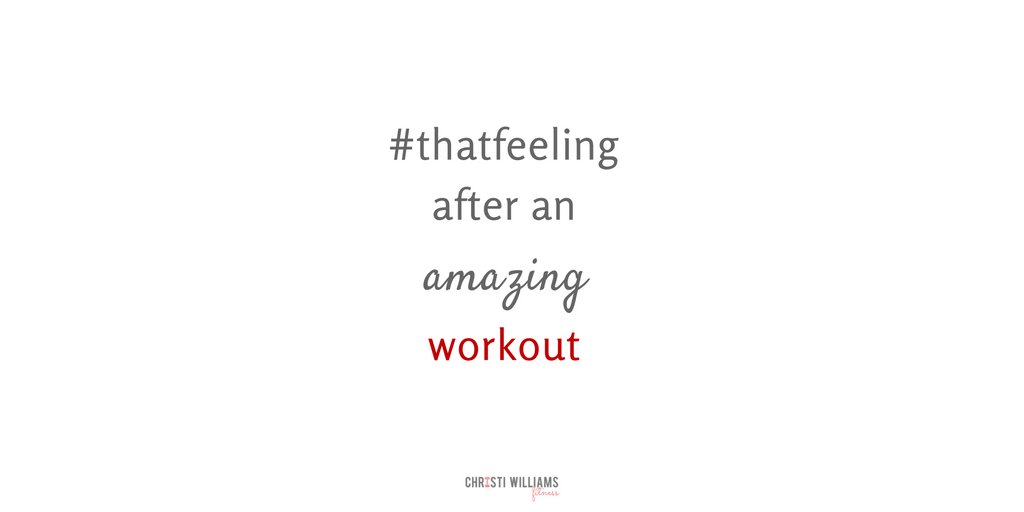 WilliamsChristi's tweet photo. Best feeling ever! 💪😍 #postworkout #empowered https://t.co/lL51kKrwQt