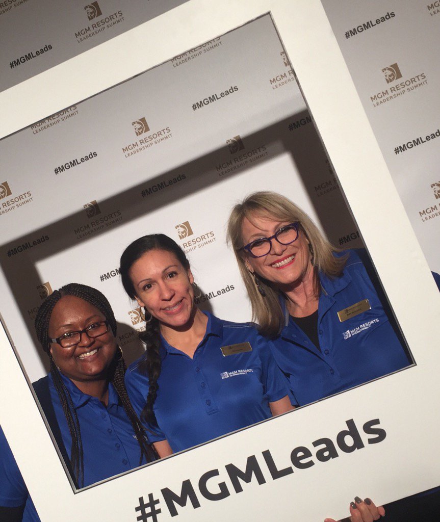 bethbromberg's tweet photo. Part of the fabulous LMS team rockin it on day 3 of the Leadership Summit. #MissingJill&Michelle#MGMLeads https://t.co/xyooUet4Nn