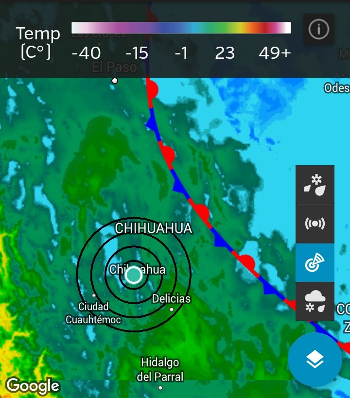 Weather Mexico on Twitter "Ubicación Actualizada del FrenteFrio15 