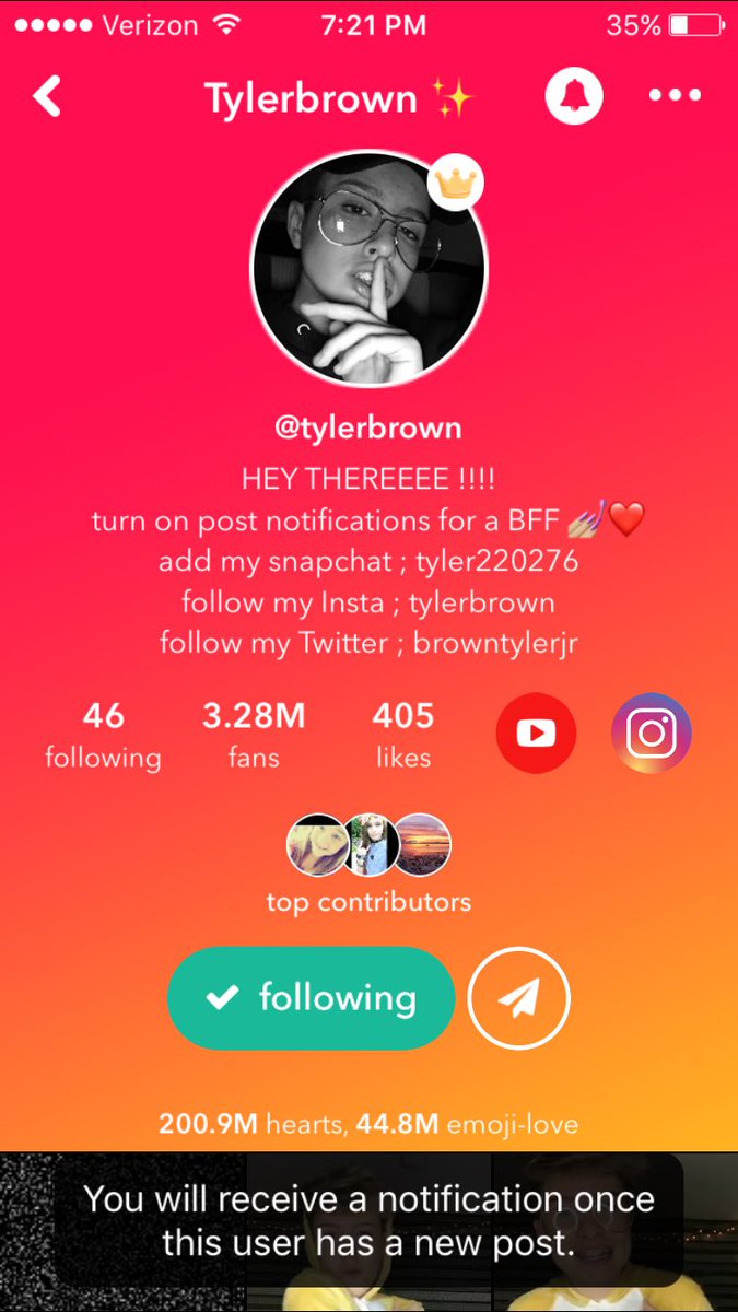 officializzyc's tweet photo. @BrownTylerJr I TURNED YOUR NOTIFICATIONS ON . Now can I please get a bff so we can duet together 🖤🖤 https://t.co/hFGpNUF9PZ