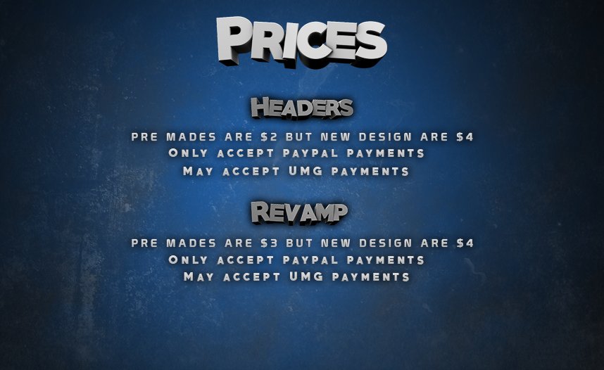 SnapCreativity's tweet image. Very cheap high quality headers and revamps.
Can negotiate prices.
Loyal customers get free headers.
RTs appreciated
snapcreativity.carbonmade.com