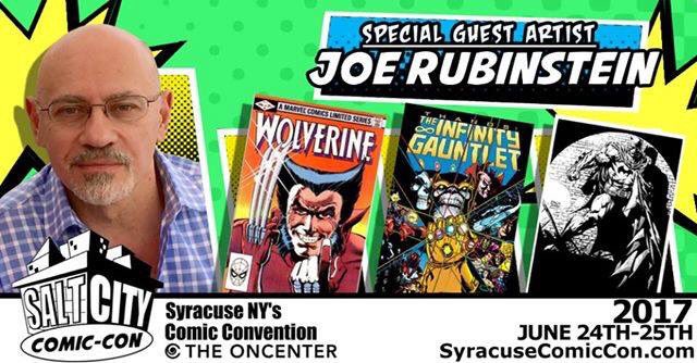 Joe Rubinstein will be at <a href="/SaltCityConNY/">Salt City Comic-Con</a>! Come meet this legendary #Marvel &amp; #dccomics artist of heroes like #Batman #Superman &amp; #Spiderman!