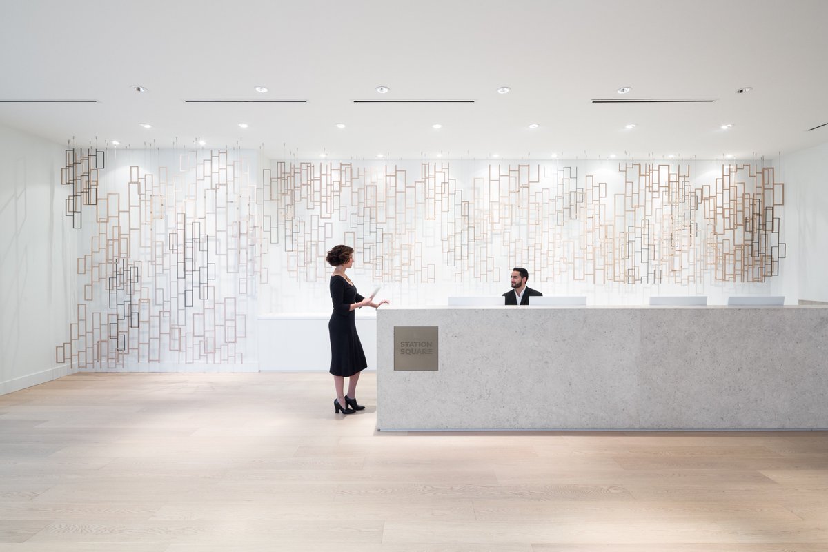 Our sculptural collab with <a href="/mcfarlanebiggar/">omb</a> for their superb @StationSquare_ project. Photo <a href="/EmaPeterPhoto/">EmaPeterPhotography</a> #sculpture #interiordesign