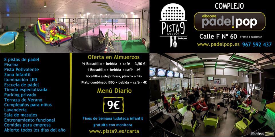 PadelPopAlbacet's tweet photo. #Albacete #Campollano #padel #restaurante https://t.co/0RN8LIUM58