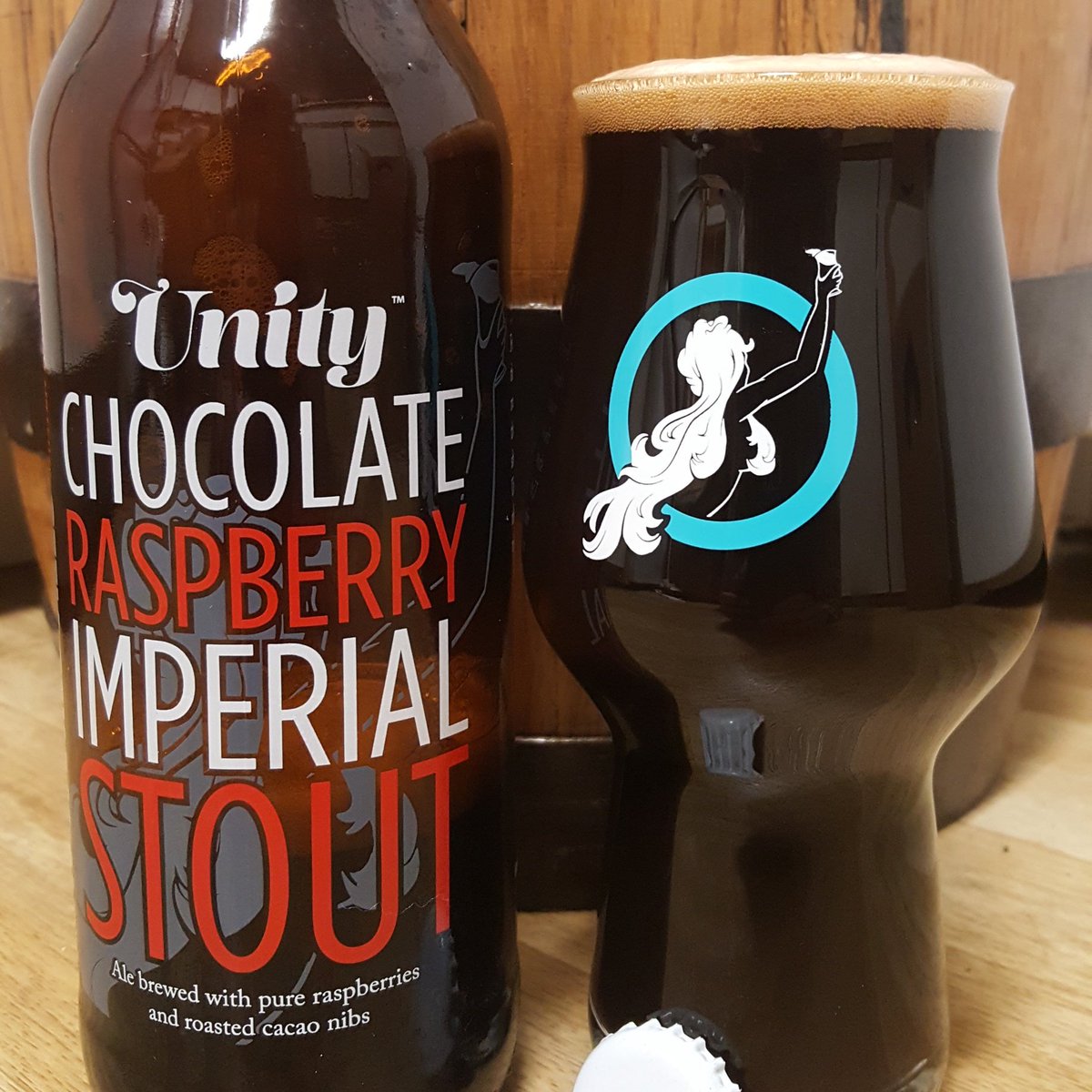 This beer has everything. Big raspberry nose with chocolate &amp; coffee all packed in a roasty oat milk stout. Dare I say...it's stoutstanding