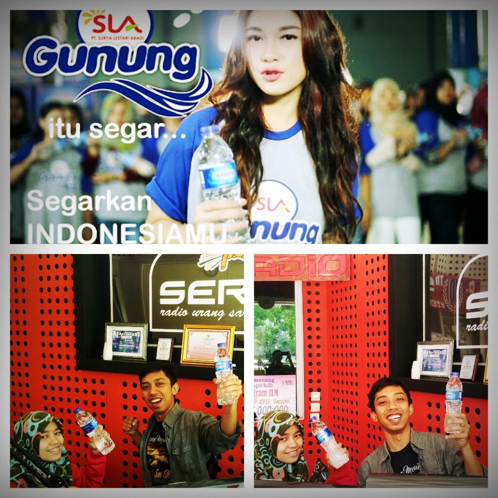 Pagi ini all PongSi <a href="/SerangRadio/">Serang Radio 89.8 FM</a> sudah meneguk Kesegaran @AirGunungSLA Gunung Itu Segar ... Segarkan Indonesiamu