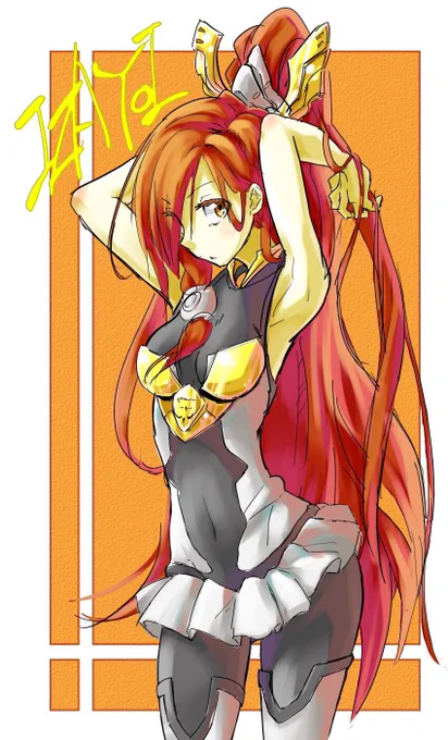 今年もそろそろ終わるので描いたブレイブルーキャラぽいぽいおきます。 