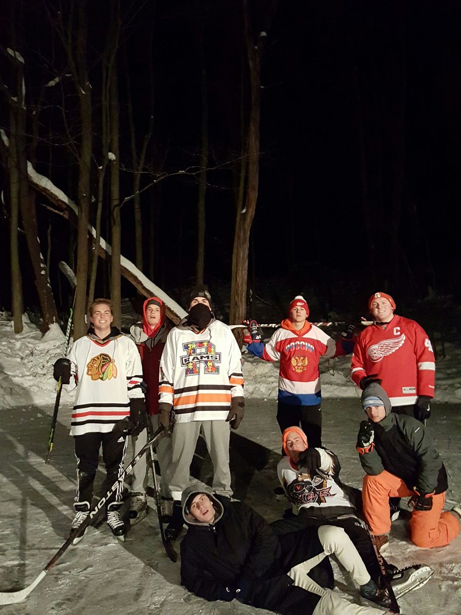 rhspondhockey's tweet photo. First pond hockey skate of the year, thanks to all the boys for showing up. Next game soon! https://t.co/IJJk6B3qdz