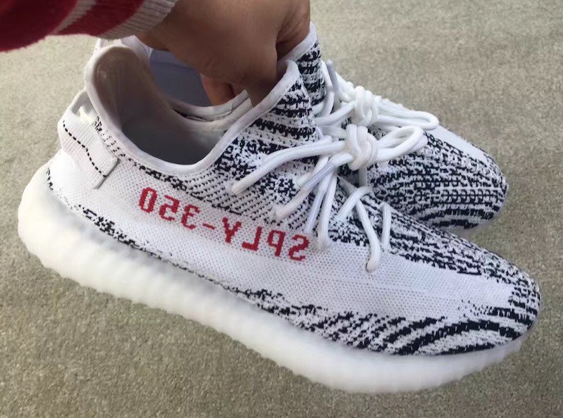 The highly unique Yeezy Boost 350 V2 Zebra