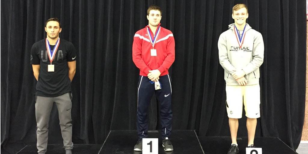 USADiving's tweet photo. What a night in the men's 1m final @ #WinterNats16! Olympians Hixon, @Steele_Johnson &amp; @Sam_Dorman1 all shine.
Recap:https://t.co/lFHASfKaaH https://t.co/49F7e5UHg2