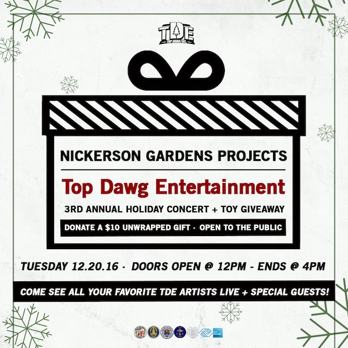 KPFK's tweet photo. Members of the @_RealityIsReal_ radio team will be in the Nickerson Gardens 2morrow as @TopDawgEnt spreads holiday spirit. COME WITH GIFTS! https://t.co/WK6vFJIA12