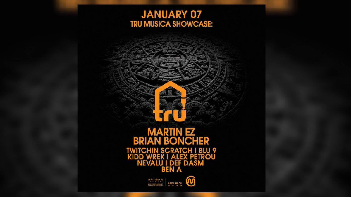 Kickin of off 2017 with the #TRU fam at spybar in Chi Town! Lookin forward to it! #TRUnation #HouseMusic